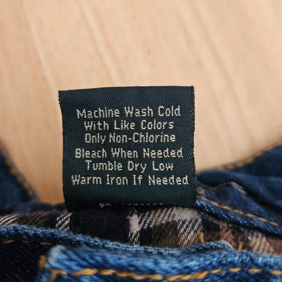 SALE Scandia Woods Flannel Lined Jeans Men's Size 32 S Dark Wash - Picture 4 of 6